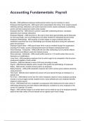 Accounting Fundamentals&colon; Payroll NEWEST 2025&sol;2026 ACTUAL EXAM COMPLETE QUESTIONS AND CORRECT DETAILED ANSWERS &lpar;VERIFIED ANSWERS&rpar; &vert;ALREADY GRADED A&plus;&vert;&vert;BRAND NEW VERSION&excl;&excl;