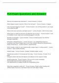 FLS Exam Questions and Answers