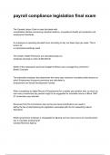Payroll Fundamentals 1NEWEST 2025&sol;2026 ACTUAL EXAM COMPLETE QUESTIONS AND CORRECT DETAILED ANSWERS &lpar;VERIFIED ANSWERS&rpar; &vert;ALREADY GRADED A &vert;&vert;BRAND NEW VERSION&excl;&excl; &lpar;ALL BUNDLED HERE&excl;&excl;&excl;&rpar;