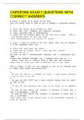 CAPSTONE EXAM 1 QUESTIONS WITH CORRECT ANSWERS