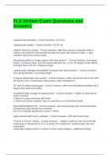 FLS Written Exam Questions and Answers