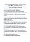 2025 HESI HEALTH ASSESSMENT EXAM COMPLETE EXAM QUESTIONS AND ANSWERS Health Assessment Hesi Study Guide