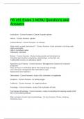 HS 201 Exam 1 NCSU Questions and Answers
