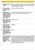 Class B non-CDL Exam Test with Verified Answers Graded A&plus;
