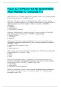 PALO ALTO PCCET EXAM QUESTIONS AND ANSWERS &lpar;GRADED A&plus;&rpar;