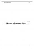 Samenvatting -  Kijken naar kinderen en scholen 1