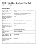 TFM-08 &sol; Actual Exam Questions with Certified Solutions &sol; 2025&period; 