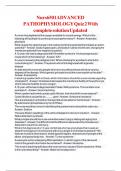 Nurs6501ADVANCED PATHOPHYSIOLOGY Quiz 2 With complete solution Updated 