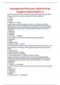 Nursing5336 FNP Exam 3 2025&sol;26 With complete solution Rated A&plus;