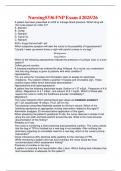 Nursing5336 FNP Exam 4 2025&sol;26  