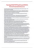 Nursing5336 FNP Exam Newest Package Deal
