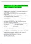 MWS FINAL EXAM QUESTIONS WITH 100&percnt; CORRECT ANSWERS