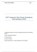 UST Inspector Quiz Exam Questions And Answers 2025
