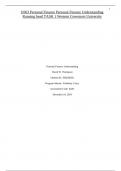 D363 Personal Finance Personal Running head TASK 1 Western Governors University