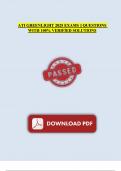  ATI Greenlight 2025 Exams &ndash; Complete Practice Questions with 100&percnt; Verified Solutions