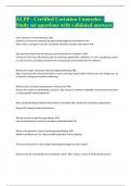 ALPP - Certified Lactation Counselor - Study set questions with validated answers&period;