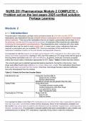 NURS 251 Pharmacology Module 2 COMPLETE &plus; Problem set on the last pages 2025 verified solution Portage Learning