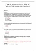 NURS 251 Pharmacology Module 1 ACTUAL &lpar;42 QUESTIONS AND ANSWERS&rpar; 2025 Portage Learning