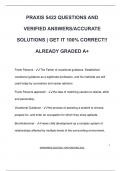 PRAXIS 5422 QUESTIONS AND  VERIFIED ANSWERS&sol;ACCURATE  SOLUTIONS &vert; GET IT 100&percnt; CORRECT&excl;&excl;  ALREADY GRADED A&plus;