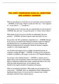  THE JOINT COMMISSION EXAM ALL QUESTIONS AND CORRECT ANSWERS