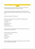 Aerial Fire Apparatus CDC Exam&vert; Questions with Correct Answers&vert; Verified