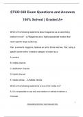 STCO 658 Exam Questions and Answers  100&percnt; Solved &vert; Graded A&plus;
