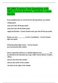 NH DMV Practice Test Questions with 100&percnt; Correct Answers &vert; Verified &vert; Latest Update