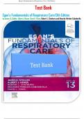 Test Bank for Egan's Fundamentals of Respiratory Care 13th Edition by James K&period; Stoller&comma; Albert J Heuer&comma; David L Vines&comma; Robert L&period; Chatburn&comma;and Eduardo Mireles-Cabodevilla