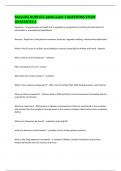Maryville NURS 611 patho exam 1 QUESTIONS STUDY GUARANTEE A