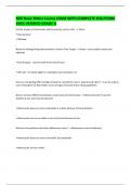 MSF Basic Riders Course EXAM WITH COMPLETE SOLUTIONS 100&percnt; VERIFIED GRADE A