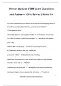 Vernon Watkins VSIM Exam Questions  and Answers 100&percnt; Solved &vert; Rated A&plus;