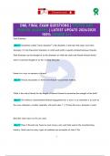 DML FINAL EXAM QUESTIONS &vert; TESTED AND PROVEN ANSWERS &vert; LATEST UPDATE 2024&sol;2025 100&percnt; &lpar;GRADE A&plus;&rpar;