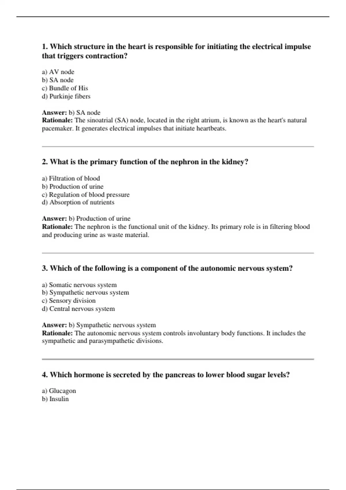 ATI Anatomy and Physiology 2025 Proctored Exam Questions & Best Answers ...