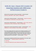 NURS 242- Exam 1 Newest 2025 Complete 120  Actual Exam Questions with 100&percnt; Correct  Verified Answers&sol; Graded A&plus;