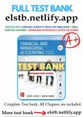test bank for financial and managerial accounting 9thedition wild