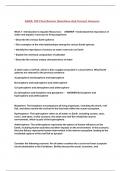 AQUA 102 Final Review Questions And Correct Answers