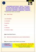 CHAMBERLAIN EXAM 1 NR222 2025-2026 ACTUAL EXAM QUESTIONS AND CORRECT  DETAILED ANSWERS &lpar;VERIFIED ANSWERS&rpar;  &vert;&vert;ALREADY GRADED A&plus;&vert;&vert;NEWEST VERSION
