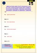 MEDICATION AIDE STATE EXAM2025-2026 ACTUAL EXAM QUESTIONS AND CORRECT  DETAILED ANSWERS &lpar;VERIFIED ANSWERS&rpar;  &vert;&vert;ALREADY GRADED A&plus;&vert;&vert;NEWEST VERSION