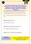 MEDICATION AIDE CERTIFICATION EXAM2025- 2026 ACTUAL EXAM QUESTIONS AND CORRECT DETAILED ANSWERS &lpar;VERIFIED ANSWERS&rpar; &vert;&vert;ALREADY GRADED A&plus;&vert;&vert;NEWEST VERSION