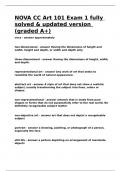 NOVA CC Art 101 Exam 1 fully solved & updated version &lpar;graded A&plus;&rpar;