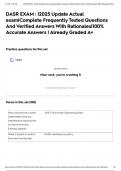 DASR EXAM &colon; &vert;2025 Update Actual exam&vert;Complete Frequently Tested Questions And Verified Answers With Rationales&vert;100&percnt; Accurate Answers &vert; Already Graded A&plus;