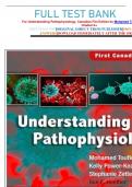 FULL TEST BANK For Understanding Pathophysiology&comma; Canadian Fist Edition by Mohamed Toufic El-Hussein Latest Update  Graded A&plus;     