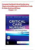 &lpar;Test Bank &rpar;Critical Care Nursing- Diagnosis and Management 9th Edition by Linda D&period; Urden&comma; Kathleen M&period; Stacy Chapter 1-41