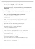 Hondros College NUR 160&colon; Final Exam Essentials