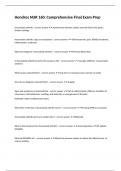 Hondros NUR 160&colon; Comprehensive Final Exam Prep