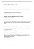 Nursing 160&colon; Quiz 2 Study Guide