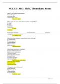 NCLEX- ABG&comma; Fluid&comma; Electrolytes&comma; Burns