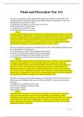 Fluid and Electrolyte Nur 112