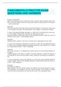 ATI PROCTORED FUNDAMENTALS REVIEW QUESTIONS &lpar;PT&period;1&rpar; AND ANSWERS