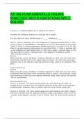 ATI RN FUNDAMENTALS ONLINE PRACTICE 2023 B QUESTIONS WELL SOLVED